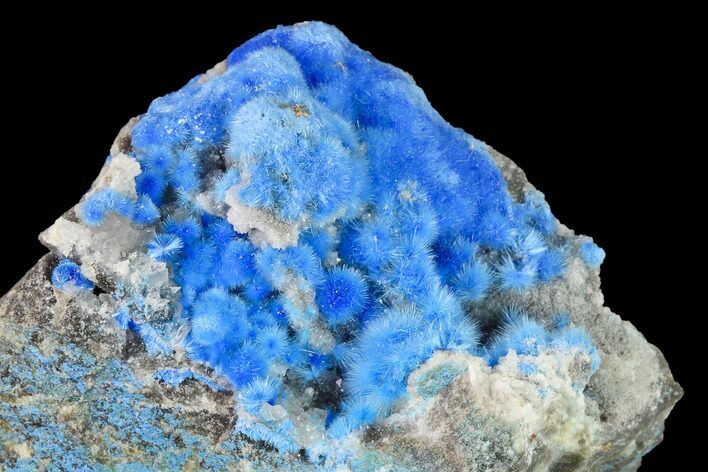 Vibrant Blue, Cyanotrichite Crystal Aggregates - China #146968